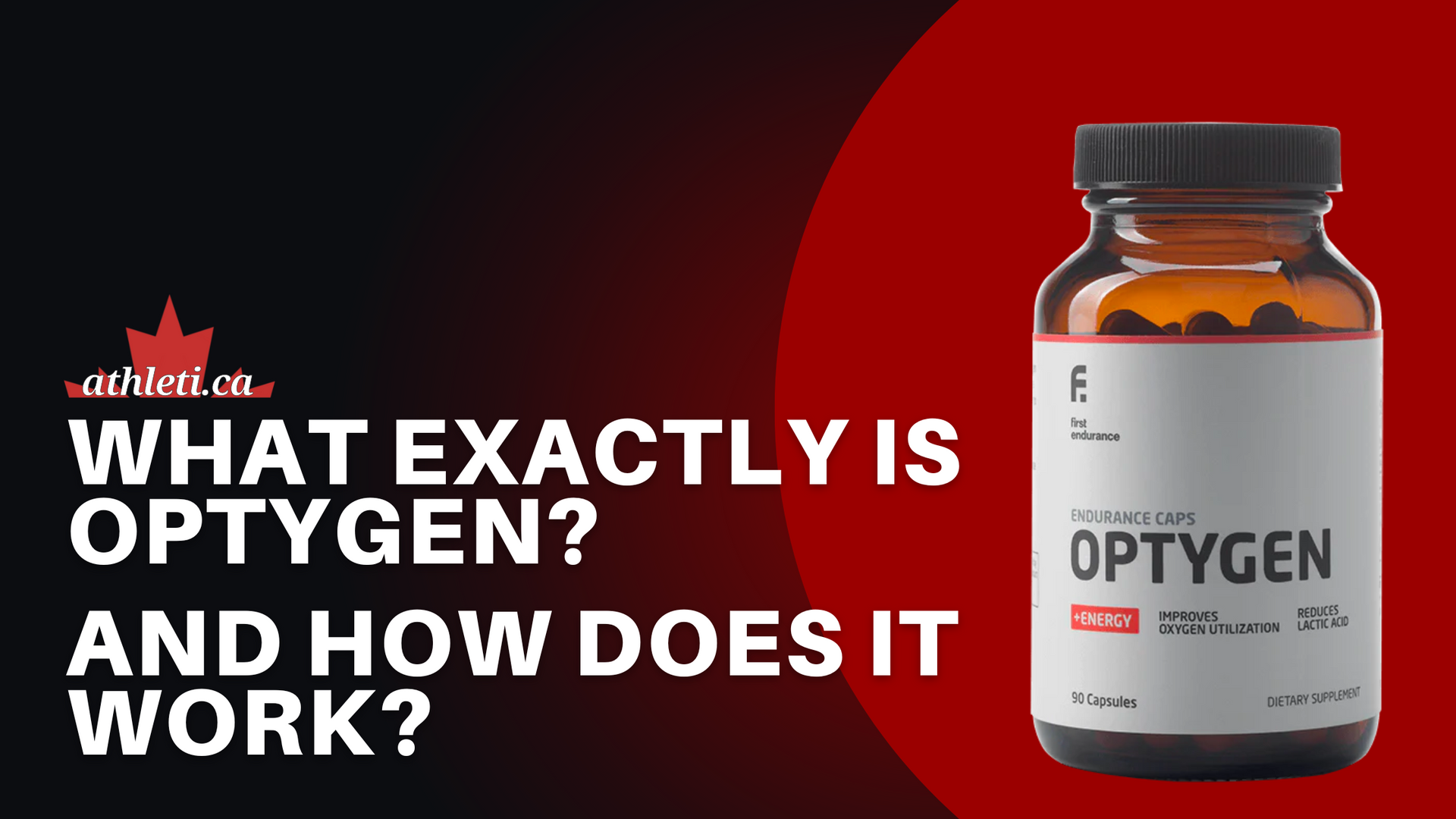 What exactly is First Endurance Optygen and How does it work?