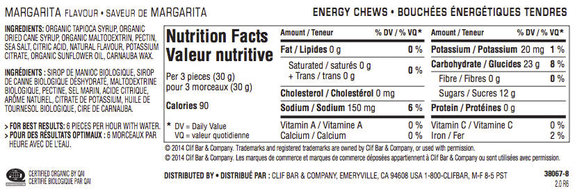 Clif Bloks Energy Chews - Box of 18, Nutrition, Clif | athleti.ca