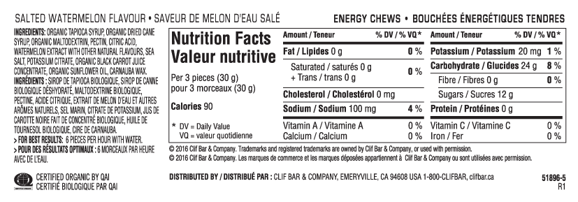 Clif Bloks Energy Chews - Box of 18, Nutrition, Clif | athleti.ca