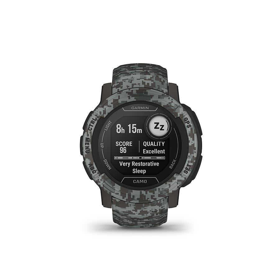 Garmin, Instinct 2 Camo Edition, Watch, Watch Color: Graphite Camo, Wristband: Graphite Camo - Silicone