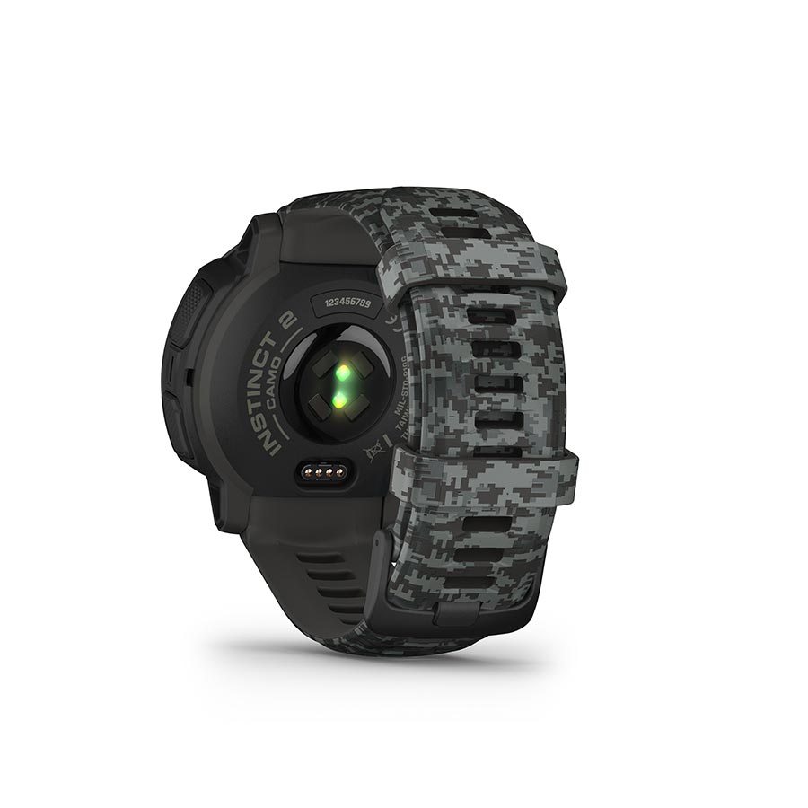 Garmin, Instinct 2 Camo Edition, Watch, Watch Color: Graphite Camo, Wristband: Graphite Camo - Silicone