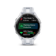 Garmin, Forerunner 965, Watch, Watch Color: Black, Wristband: Black/Powder Grey - Silicone