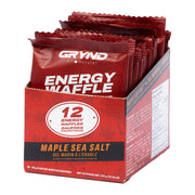 Grynd Energy, Maple Waffle, Bars, Maple Sea Salt, 12pcs