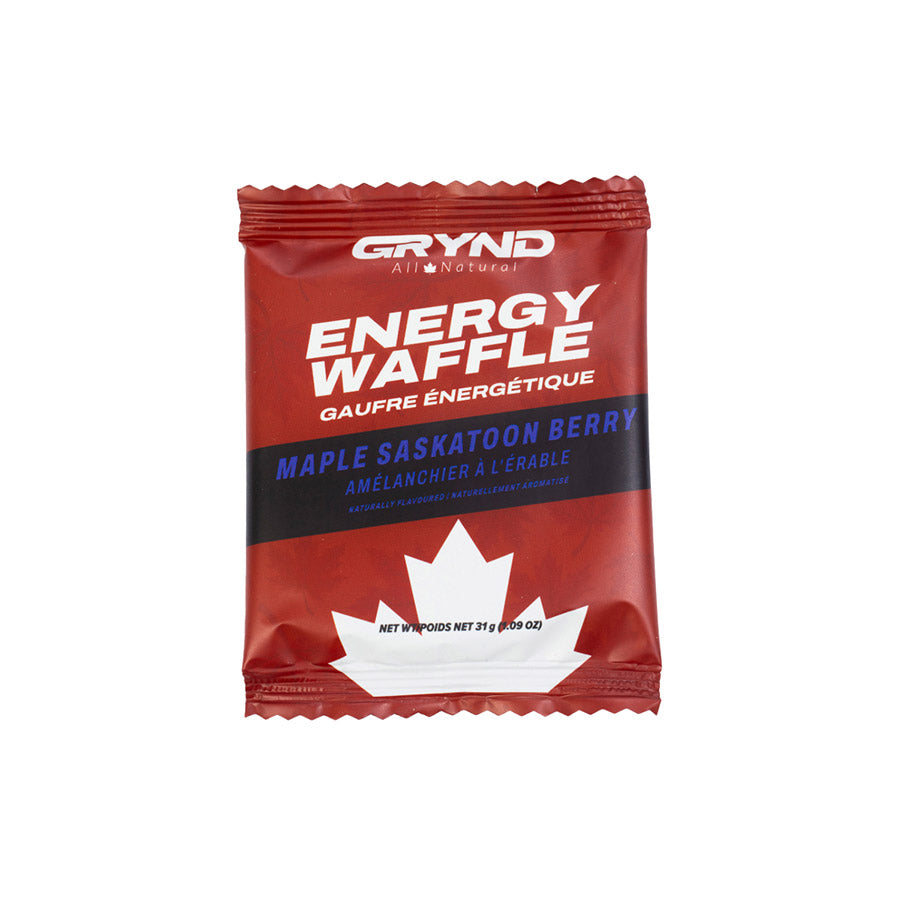 Grynd Energy, Maple Waffle, Bars, Maple Sea Salt, 12pcs