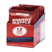 Grynd Energy, Maple Waffle, Bars, Maple Sea Salt, 12pcs