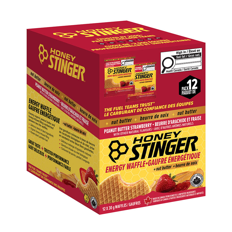 Honey Stinger Peanut Butter and Strawberry Nut Butter Waffles