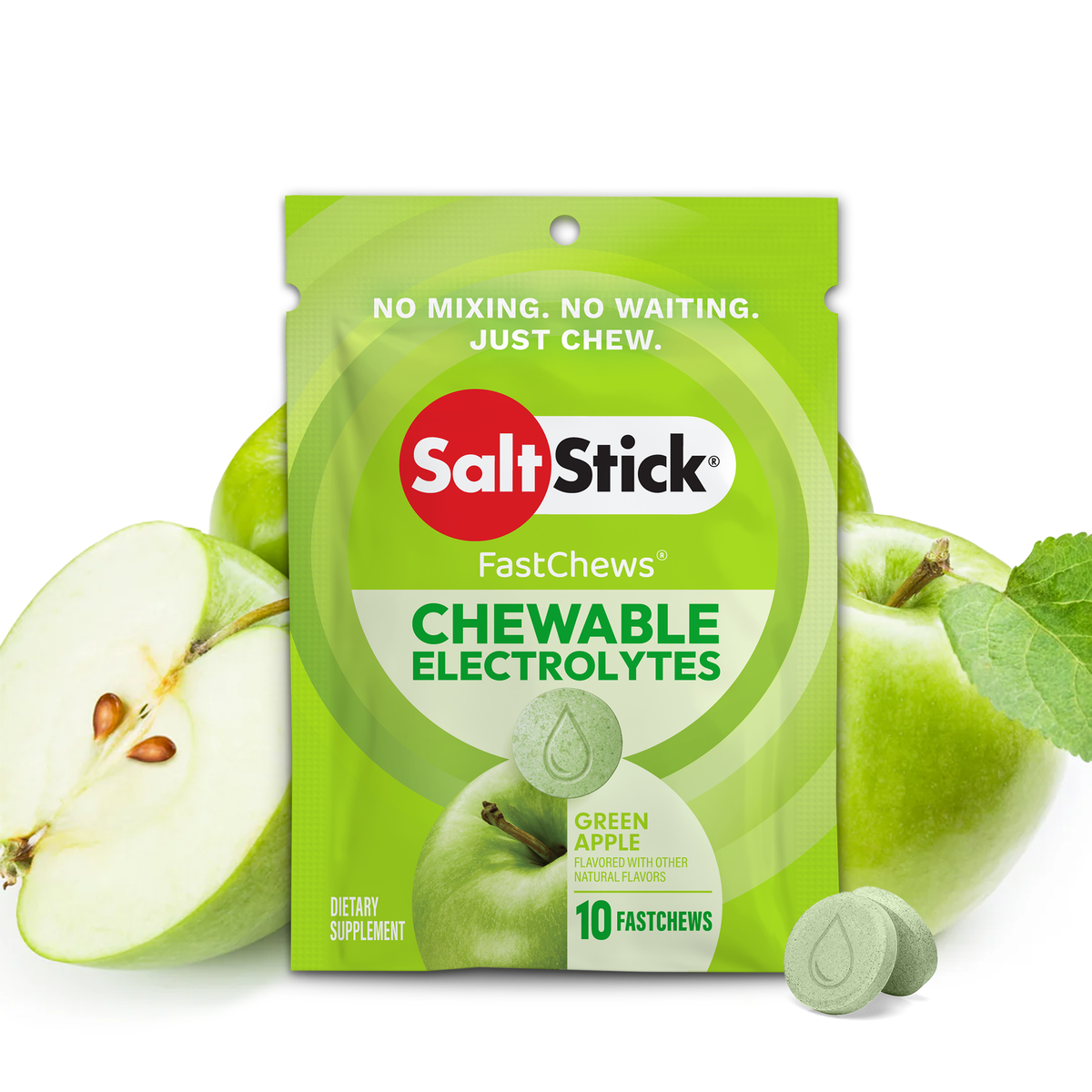 SaltStick Green Apple – Pack of 12 Pouches