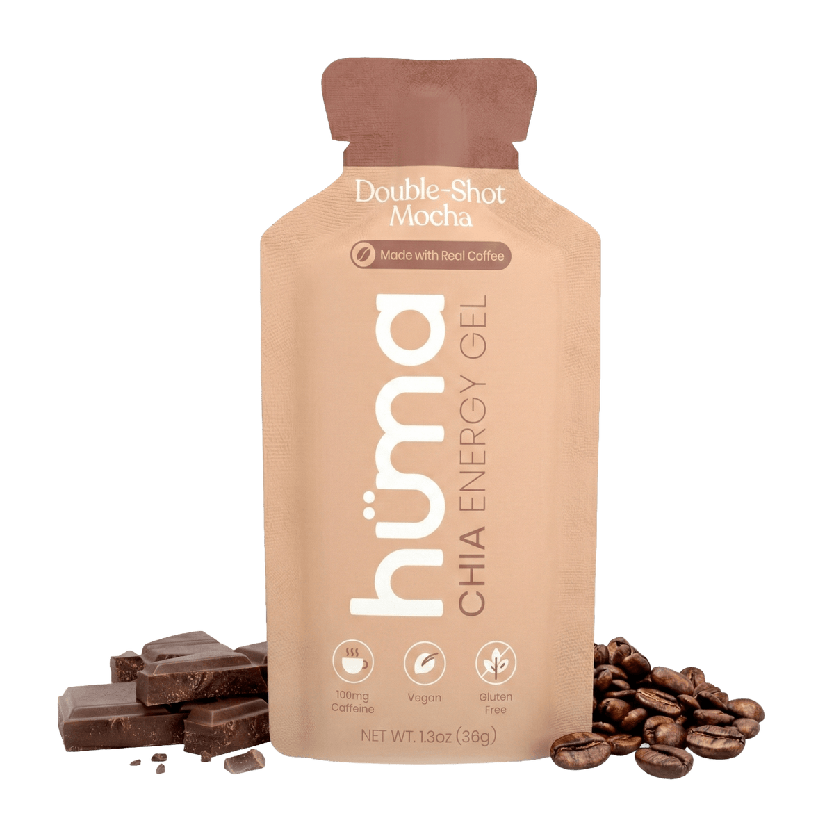 Huma Double-Shot Mocha (100 mg caffeine) – Box of 24 Packets