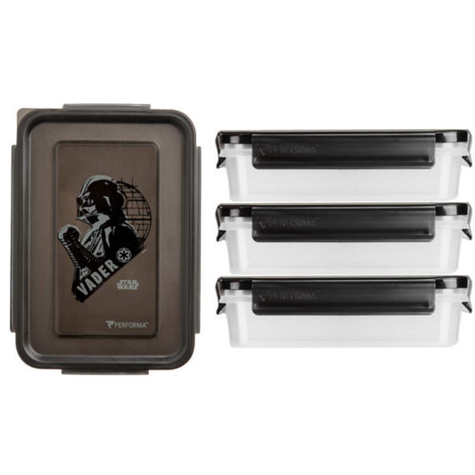 PerfectShaker - Meal Containers, 3 Pack, Darth Vader