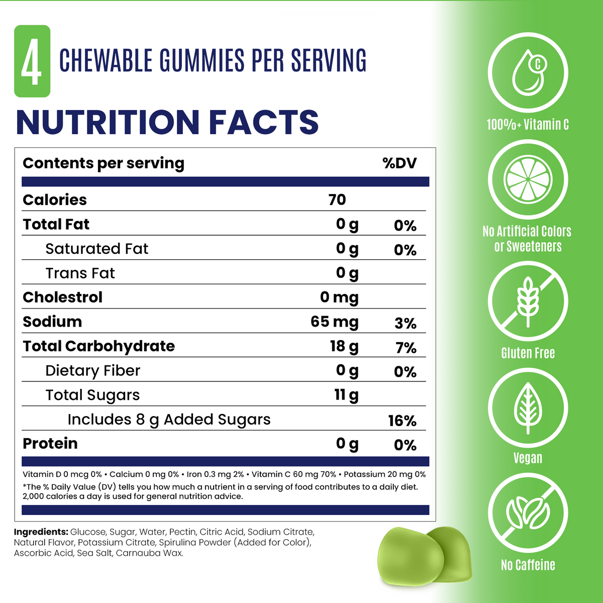 Green Apple nutrition facts and ingredients