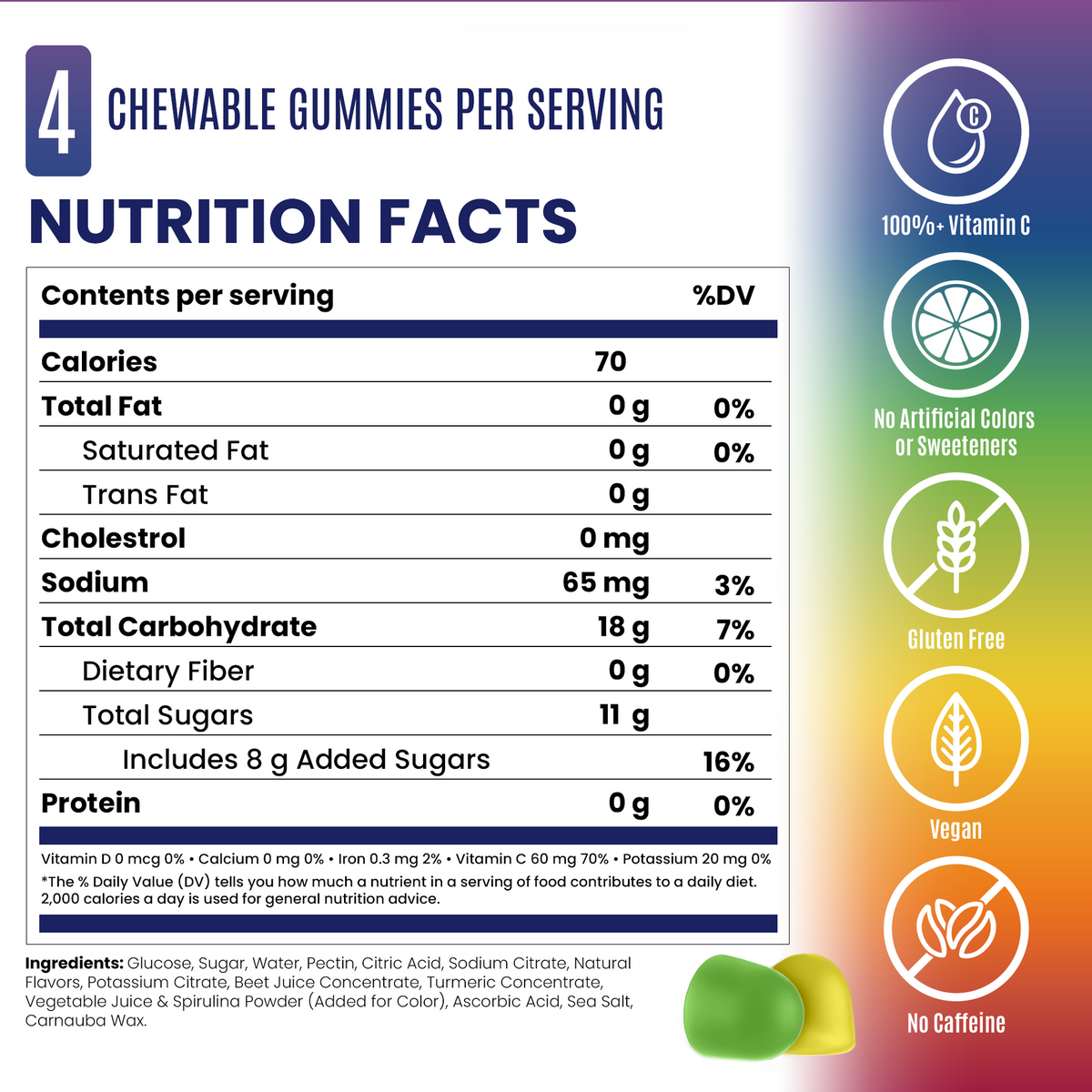 Rainbow Blast nutrition facts and ingredients