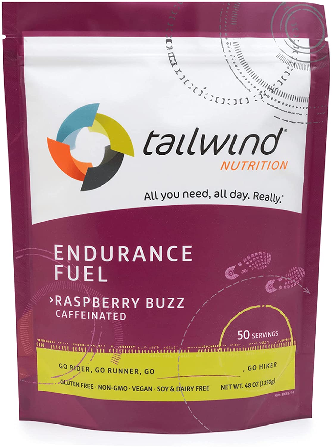 Tailwind Nutrition Endurance Fuel Caffeinated - 50 Servings, Nutrition, Tailwind Nutrition, athleti.ca