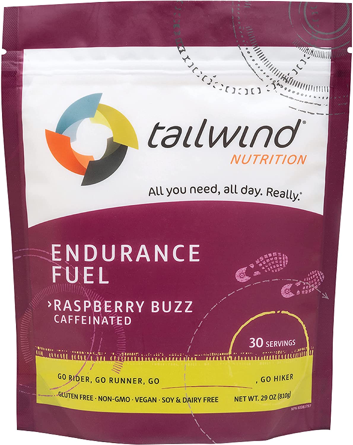 Tailwind Nutrition Endurance Fuel Caffeinated - 30 Servings, Nutrition, Tailwind Nutrition, athleti.ca