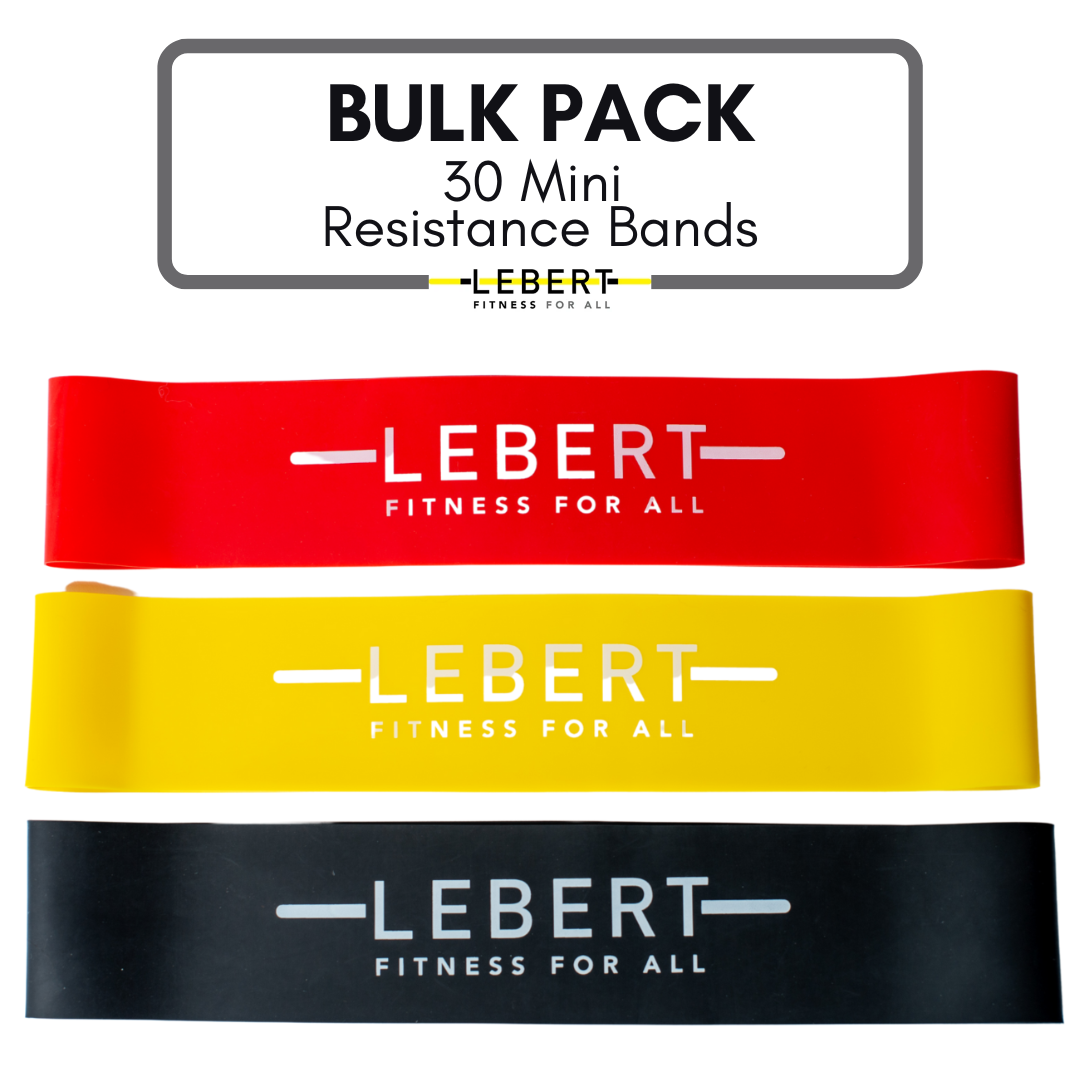 Lebert Fitness - 30 Mini Bandes de Résistance (Pack Combo) 