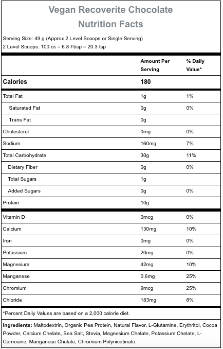 Hammer Nutrition Organic Vegan Recoverite - 32 Servings, Nutrition, Hammer, athleti.ca