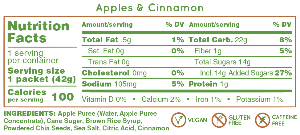 Huma All Natural Chai Energy Gels -  Box of 24, Nutrition, Huma | athleti.ca
