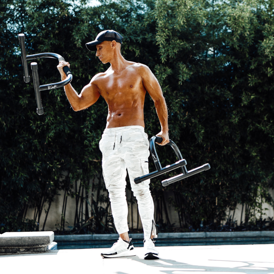 Lebert Fitness Parallettes Push Up Bars Black Parallettes